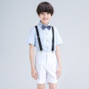 Dress, school flower boy costume, children's black suit, trousers, overall