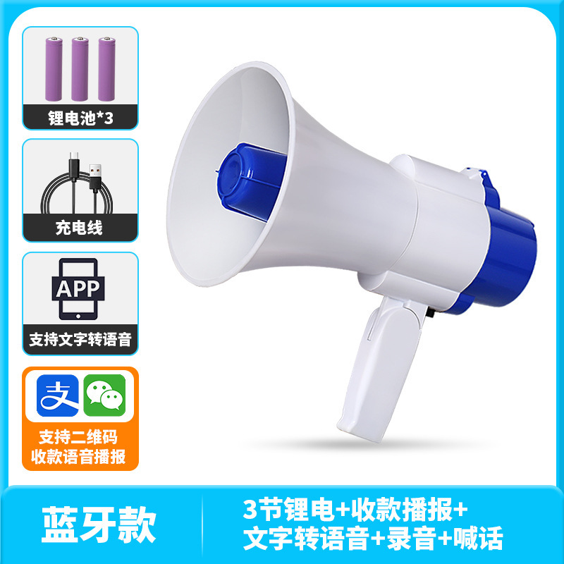 厂家直销琅盛扩音器充电手持喊话器录音叫卖喇叭户外摆地摊蓝牙|undefined