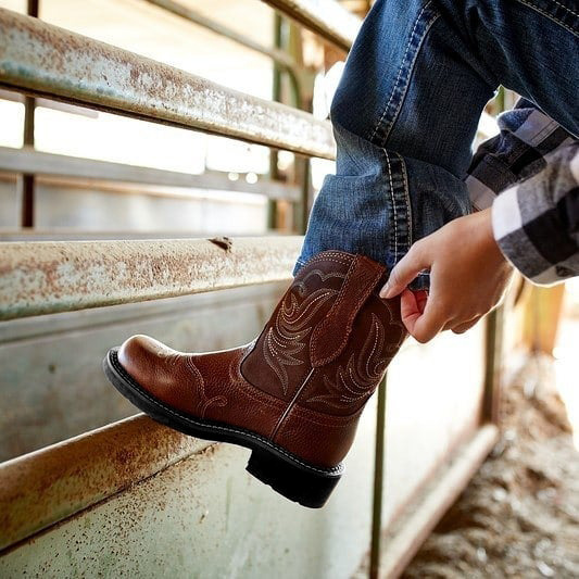 Vyšívané kovbojské boty Podzimní a zimní kožené boty Dámské kozačky do půli lýtek_voghion.com