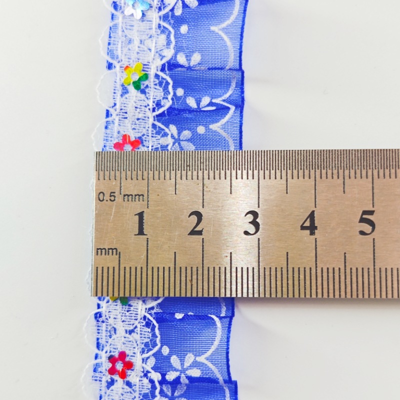 Sequinilla de color doble encaje acessorios DIY acessorios para el hogar blando gorra vestido acessorios Lolita