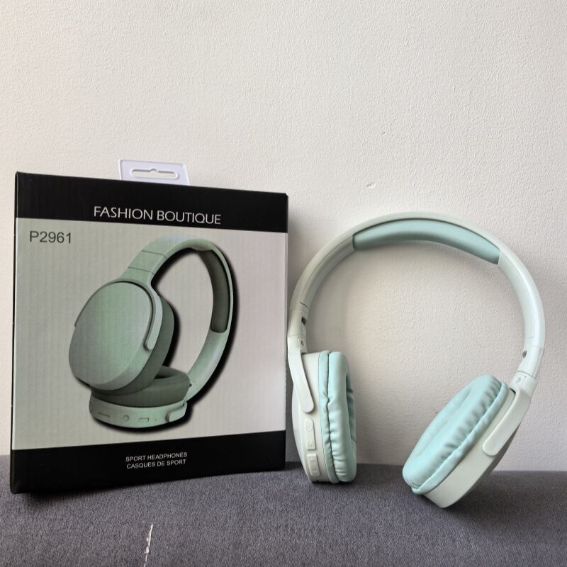 国境を越えた人気の P2961 ワイヤレスヘッドマウント Bluetooth ヘッドセットゲームスポーツ重低音高品質ヘッドセットカスタマイズ|undefined