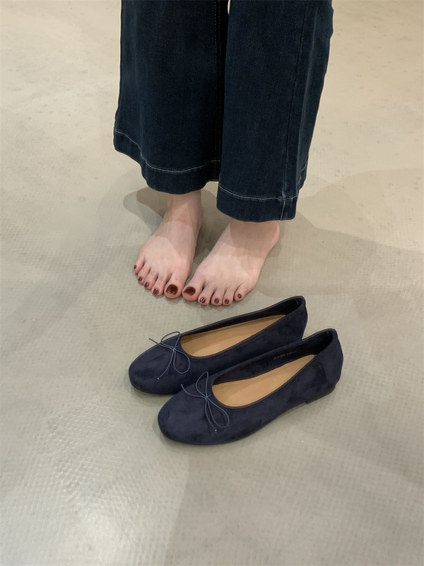 法式豹纹浅口单鞋女2025秋款圆头蝴蝶结平底百搭玛丽珍鞋轻便软底|undefined
