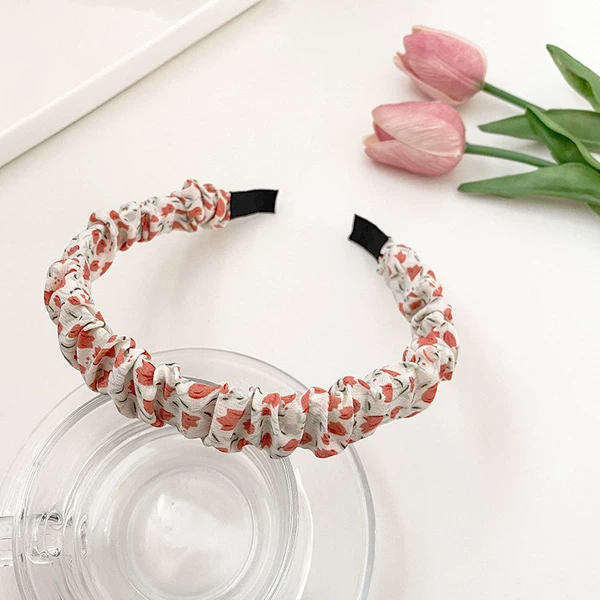 6#pink tulip hair hoop