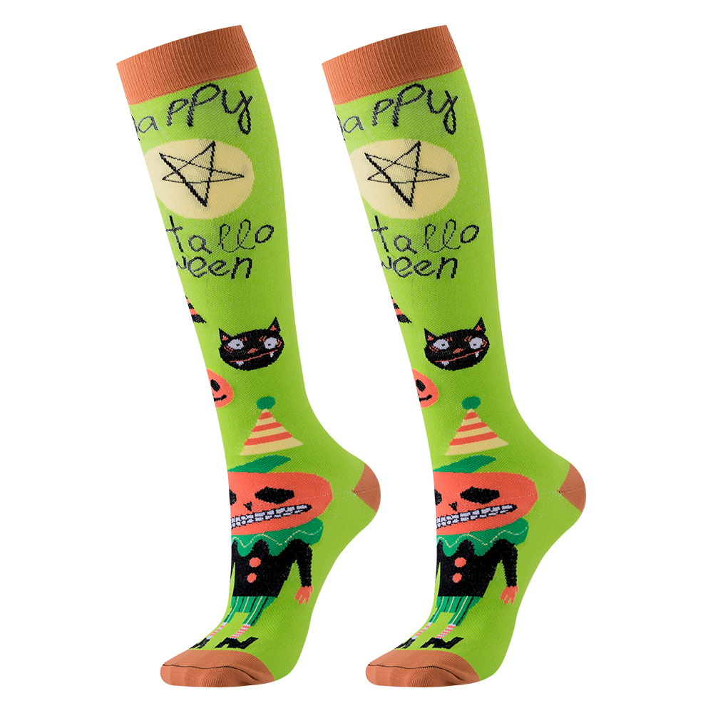 Calcetines de compresión de Halloween