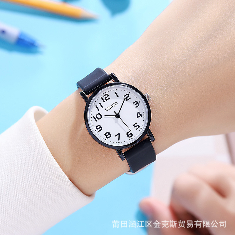 New Exam Special Children's Quartz Watch Women's High-value Fashionable Student Niche Mori Retro Couple Watch