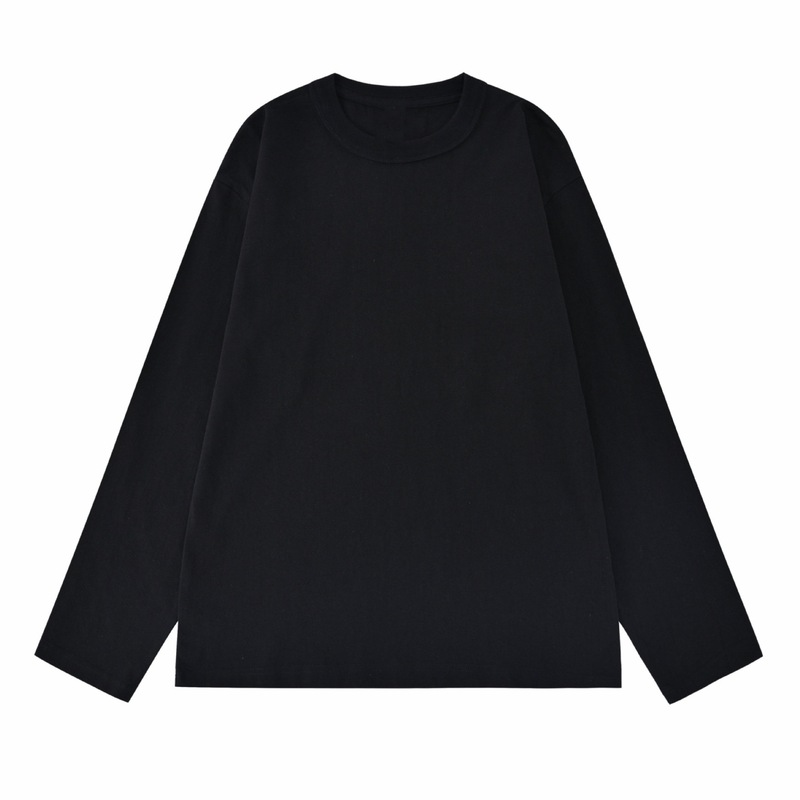 300グラムゆるいoversize重ポンド純色丸首長袖tシャツ男阿miカチカチ国潮t代発|undefined