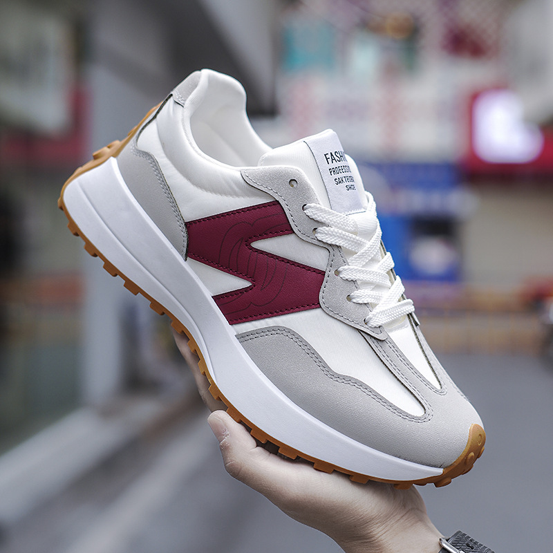 男女同款休闲新款韩版百伦阿甘鞋运动鞋冷粘超轻软底学生跨境批发