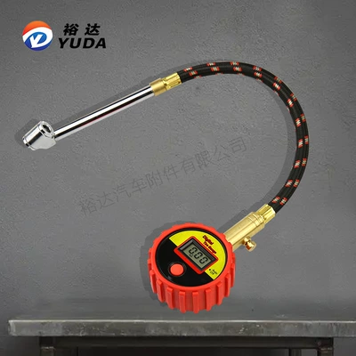 Yuda Digital Display Tire Pressure Gauge Tire Pressure Gauge Car Tire Pressure Measurement Tool Digital Universal Head Tire Pressure Gauge