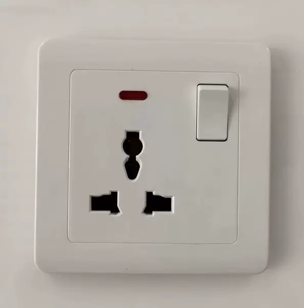 One more three -hole with light socket