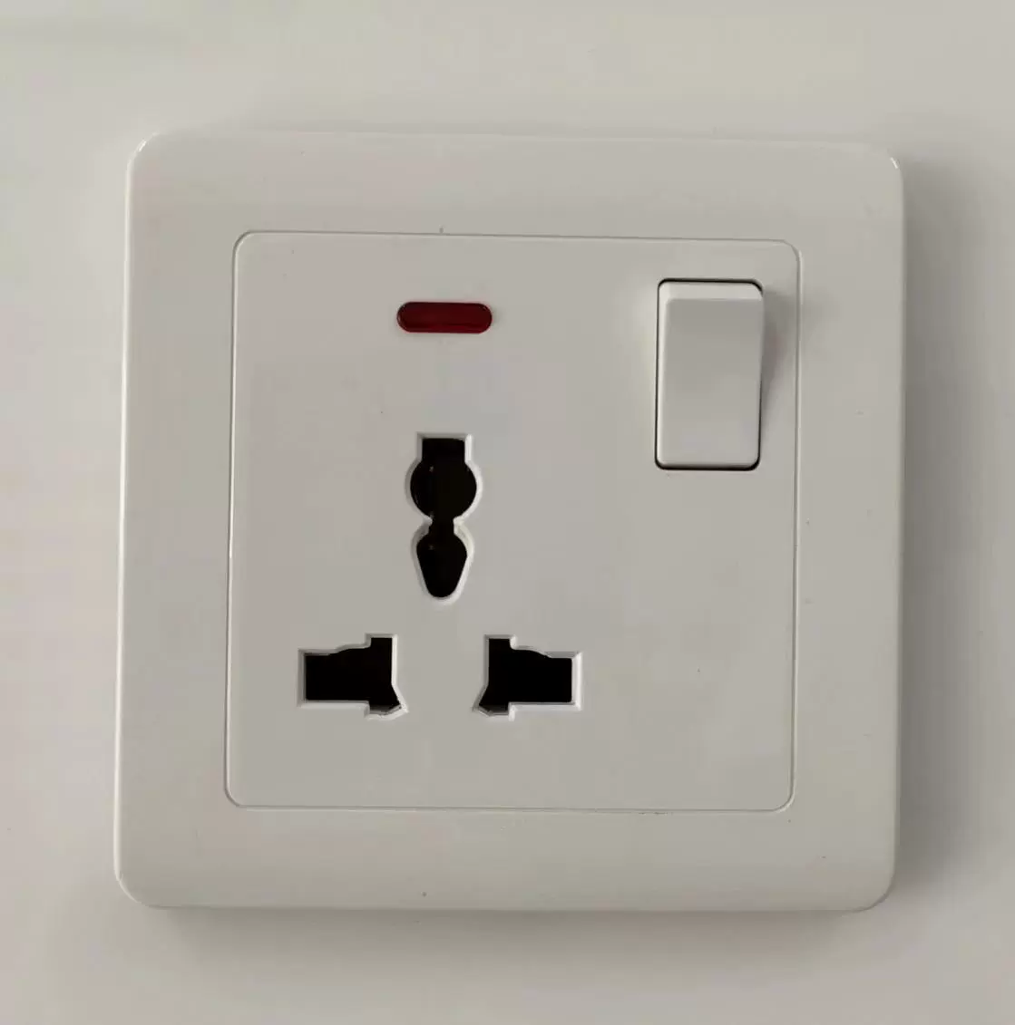 Luoge Wall Ultra-Thin Switch Panel - Lightweight, Multi-Config Electrical Socket Box with Light