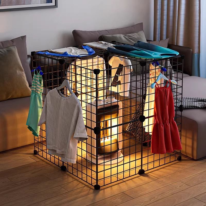 折叠式防护罩电热晾衣架衣烘干晾衣架电热干衣架烘干衣机架烤火笼