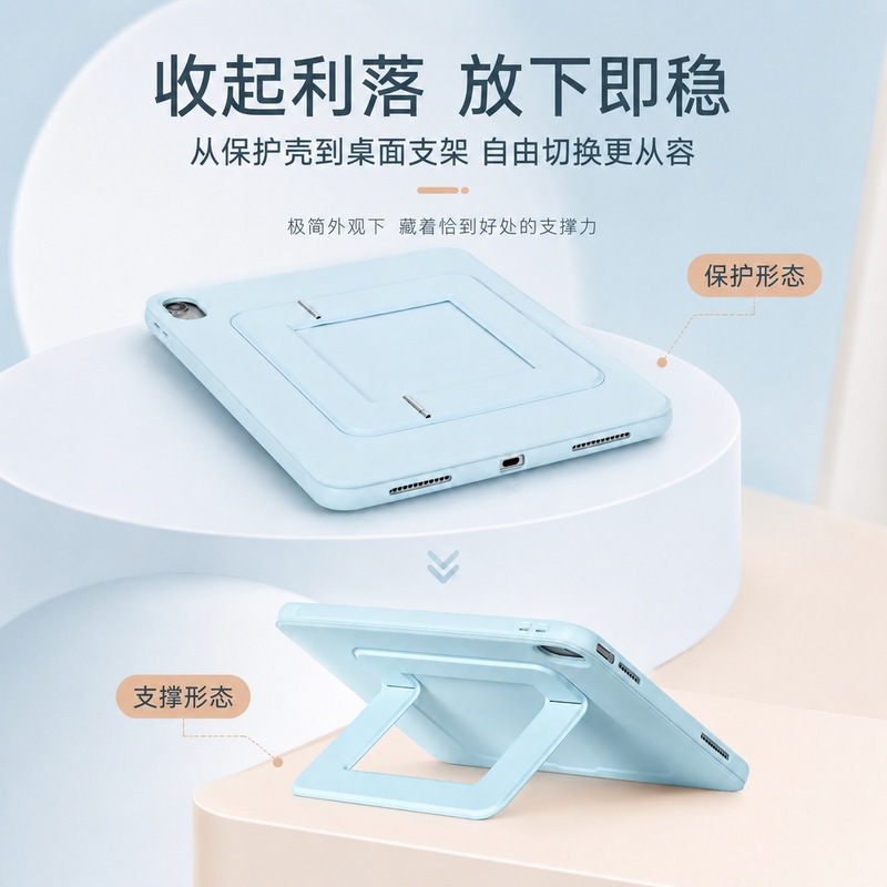 Suitable for iPad tablet protective case with stand, iPad A16 protective case, Pro 11inch full-cover 2026 model leather case
