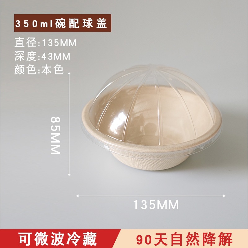 100 platos de papel desechables, cuencos de papel, pulpa de caña de azúcar, degradable, platos de picnic domésticos comerciales, platos, platos, platos, pintura de discos