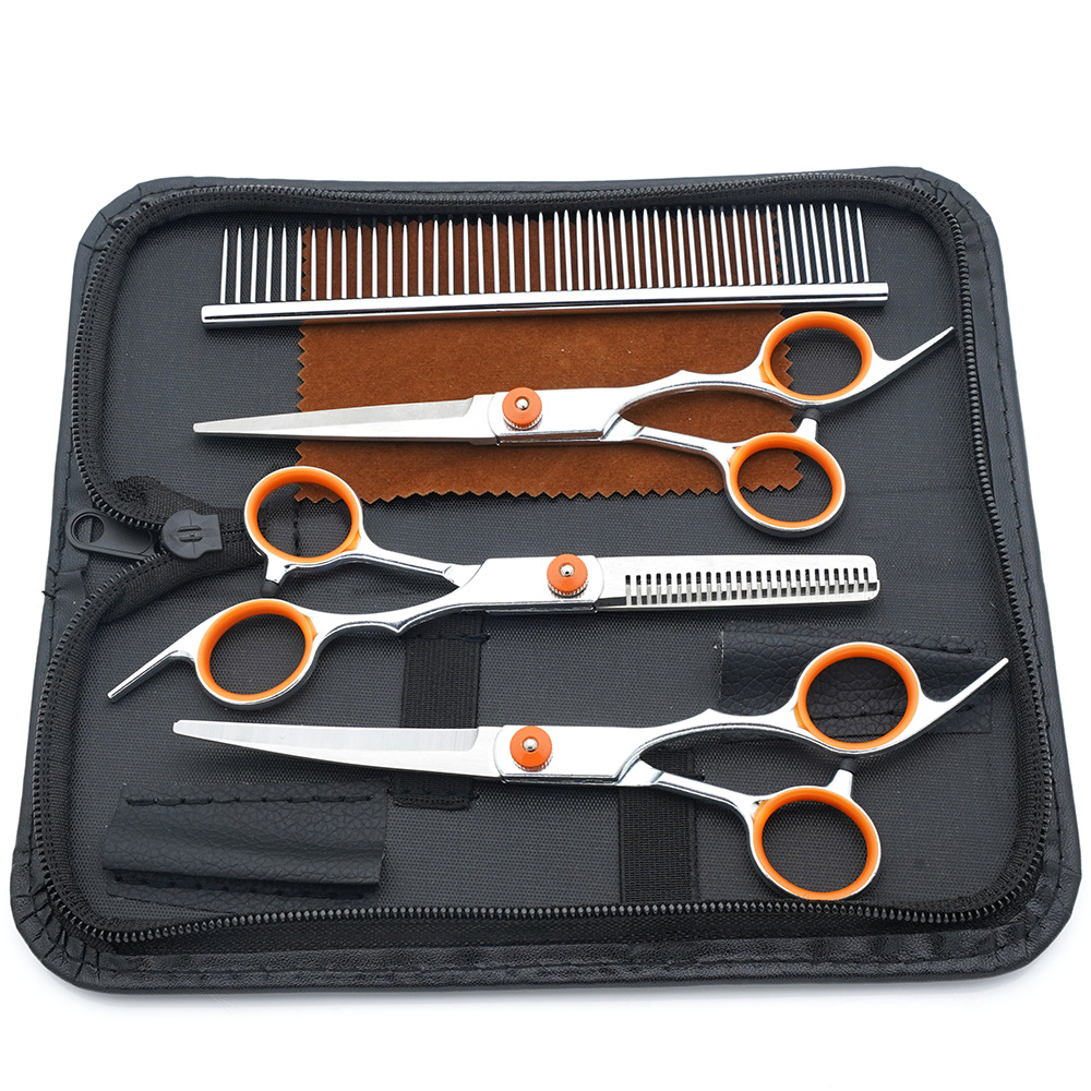 Ventas directas de fábrica de tijeras para mascotas, tijeras para cortar el pelo para perros, tijeras para cortar el pelo, tijeras de dientes delgadas para gatos, tijeras de aseo para mascotas