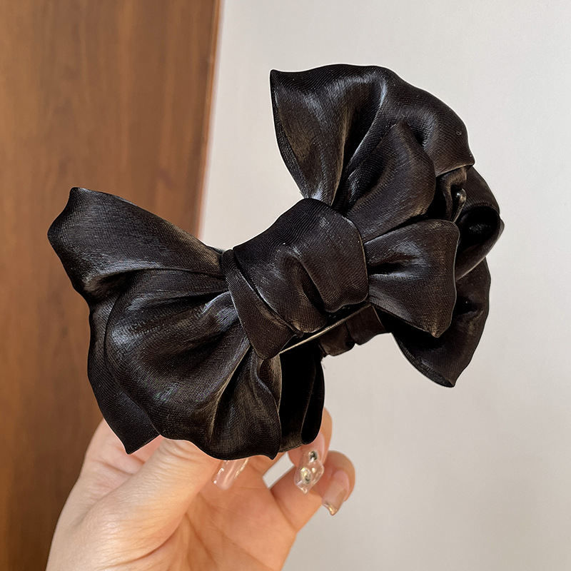 Otoño y invierno super fairy arco princesa cabeza agarrar clip de cabeza mujer detrás de la cabeza clip cuadrado muestra cara pequeña clip de pelo adornamiento de cabeza clip de pelo