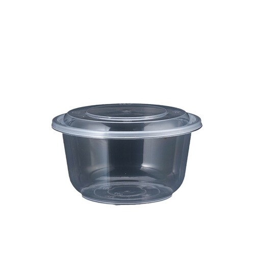 Covered and Uncovered Optional Disposable Injection Molded Round Bowls for Home Preservation, Takeaway, Syrup, Ice Jelly Packing Bowls, Factory Wholesale