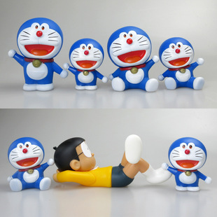 New High-Quality Vinyl Doraemon Doraemon Jingle Cat Cake Decoration Baking Ornaments Car Doll Ornaments