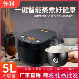 5L Large-Capacity Rice Cooker, Intelligent Multi-Function Soup, Fully Automatic Soup, Quick Cooking, Reservation for 2-8 People, Convenient for Home Use
