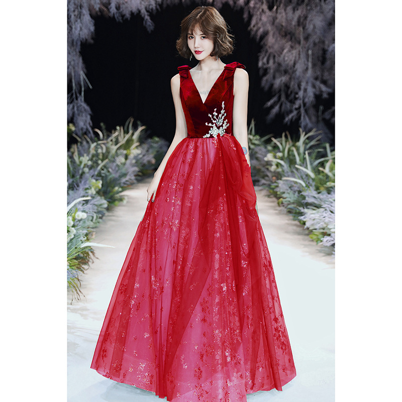 Vestido de noche verde elegante y sexy para mujer, nuevo diseño 2026, ideal para exámenes de arte y anfitrionas de graduaciones. image 10