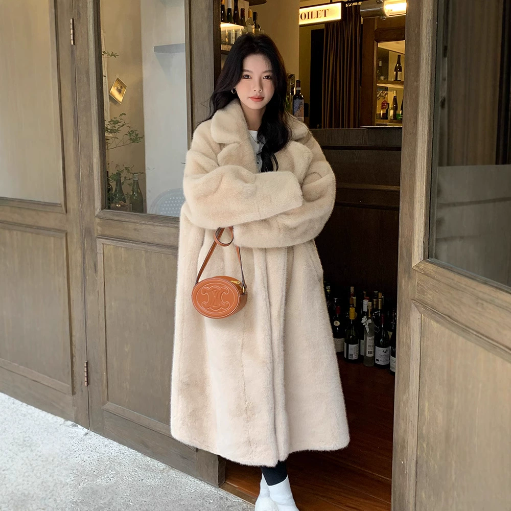 Winter velvet long coat, maxi length, oversize, increased thickness