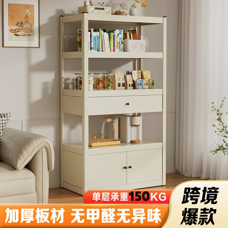 家用收纳架新款靠墙立式收纳柜儿童书柜专用客厅储物钢制置物架