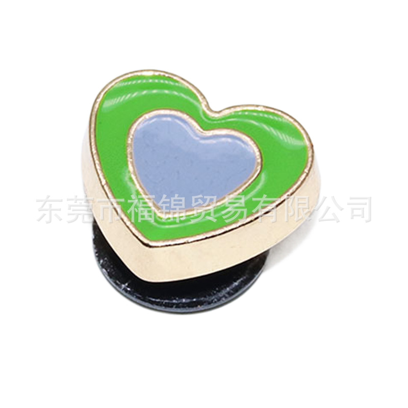 Nuevos accesorios de zapatos de hormigón, botones de zapatos de fruta metálica, accesorios de zapatos de flores del centro comercial