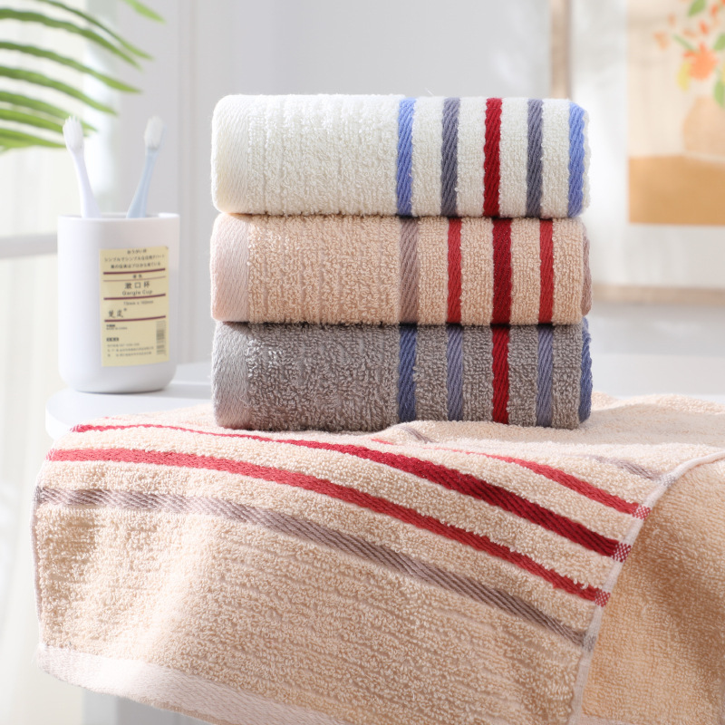 New multi-segment cotton towels, household large size, face washing, shower, hair drying, water absorption, not easy to shed hair, wholesale, can be embroidered with logo