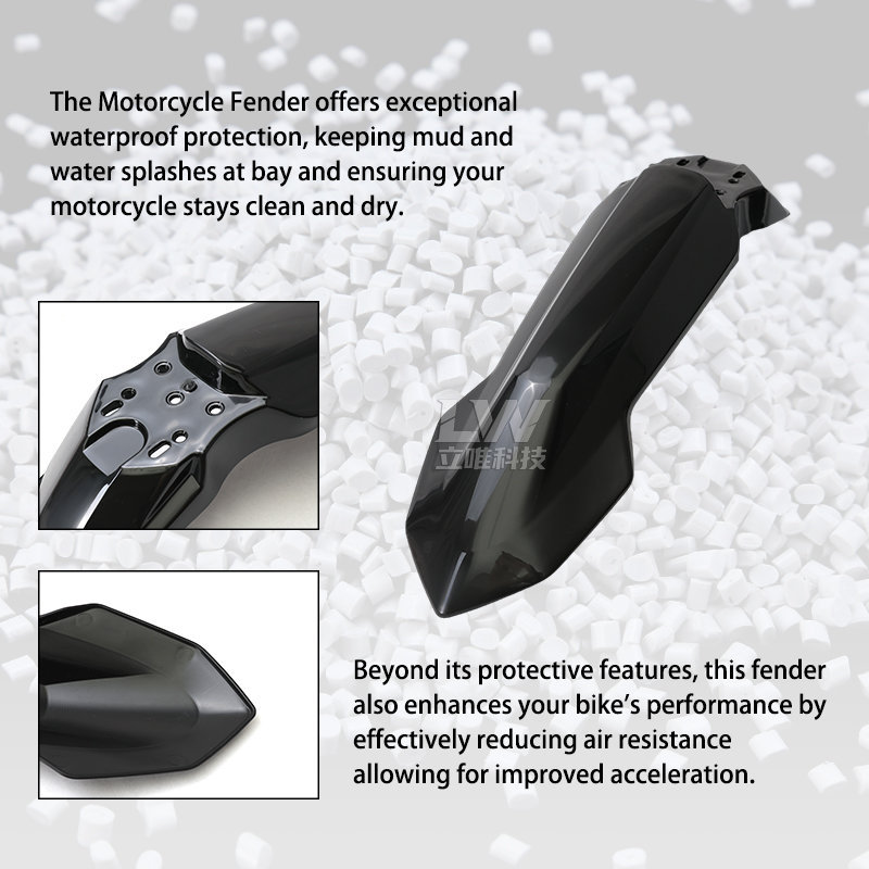 Suitable for Modified Kugge Electric Motorcycles, Kugge Front Fender, Anti-Scratch and Wear-Resistant Riding Fender, Mud Guard