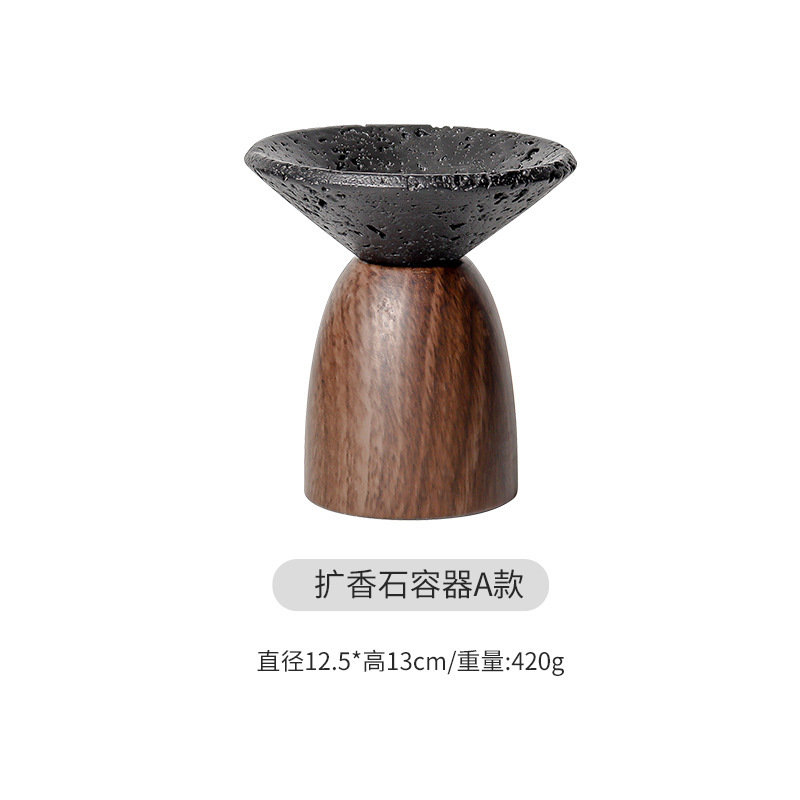 北欧の高品質セメントアロマテラピーオーナメント、見栄えの良い屋内寝室、火を使わないクリスタルエッセンシャルオイルアロマテラピー容器|undefined