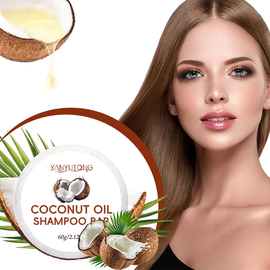 Transfronterizo inglés aceite de coco jabón de champú jabón de aceite esencial jabón de mano jabón de champú de raíz de cabello jabón de limpieza jabón de cabello