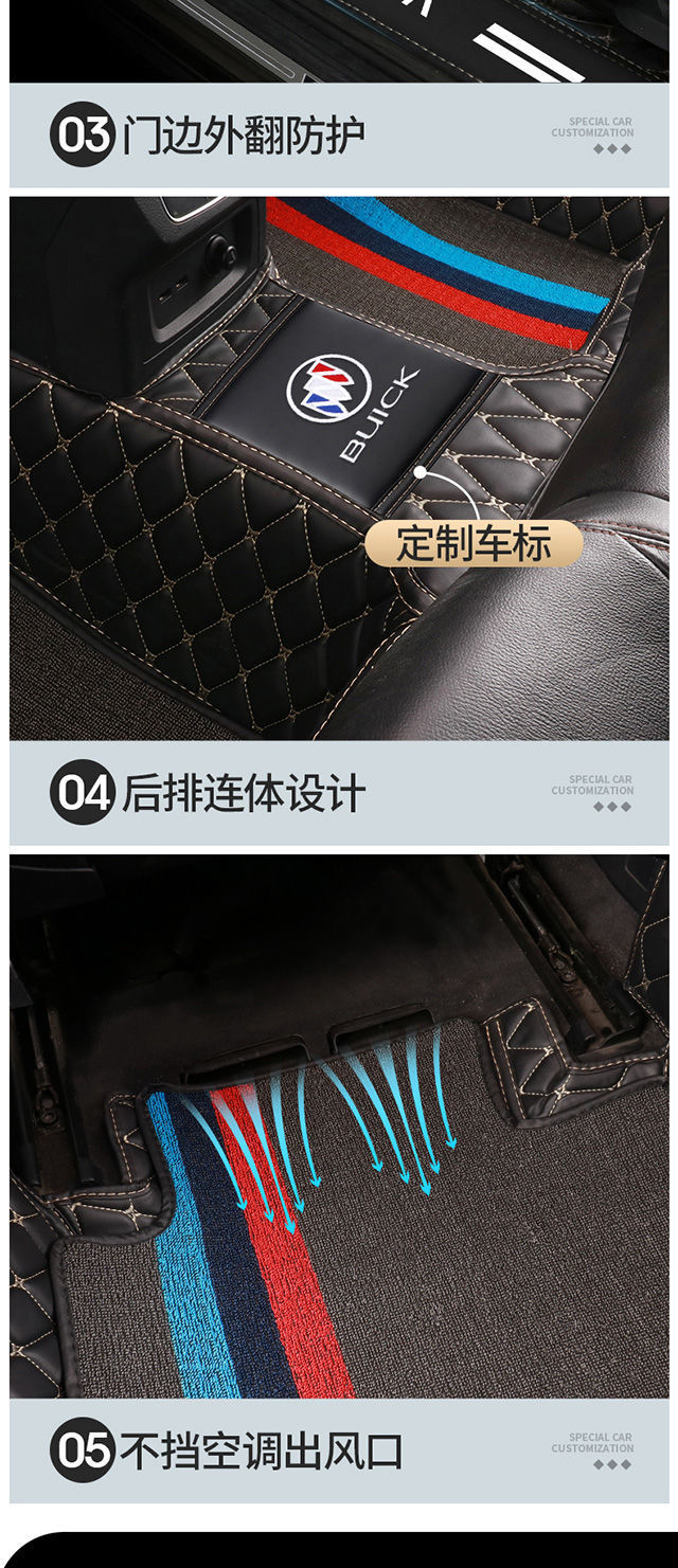 Suitable for Buick Kaiyue Yinglang Regal Regal Weilang Ancovey s Micro Blue 6 Ancoola Surrounding Car Mat