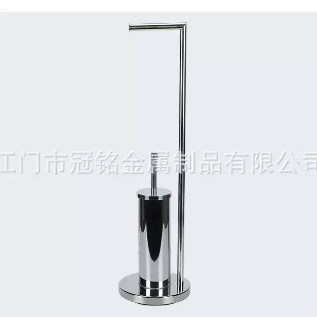 新款不锈钢纸巾架马桶刷套装免打孔酒店家用卫生间浴室置物架架子