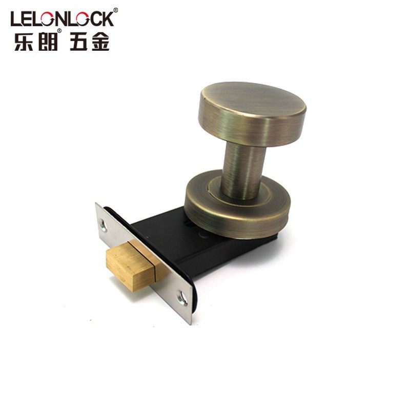 Cerradura redonda de un solo lado de aleación de zinc cerradura de puerta invisible cerradura esférica simple cerradura interior cerradura de pared de fondo cerradura de dormitorio cerradura oculta