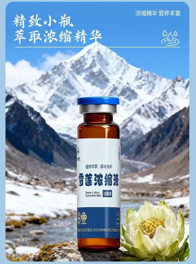 Snow Lotus Concentrated Oral Liquid Xue Lian 10ml x 10 Vials Herbal Drink overview