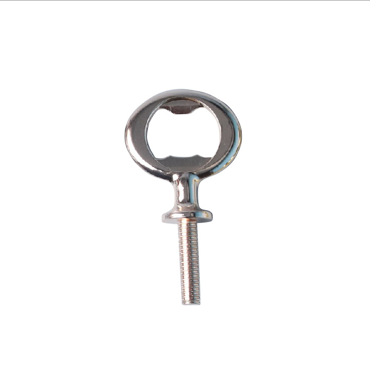 En stock Amazon Venta caliente aleación de zinc cromado mango de madera botella abridor DIY tuerca larga varilla botella abridor kit DIY cadena