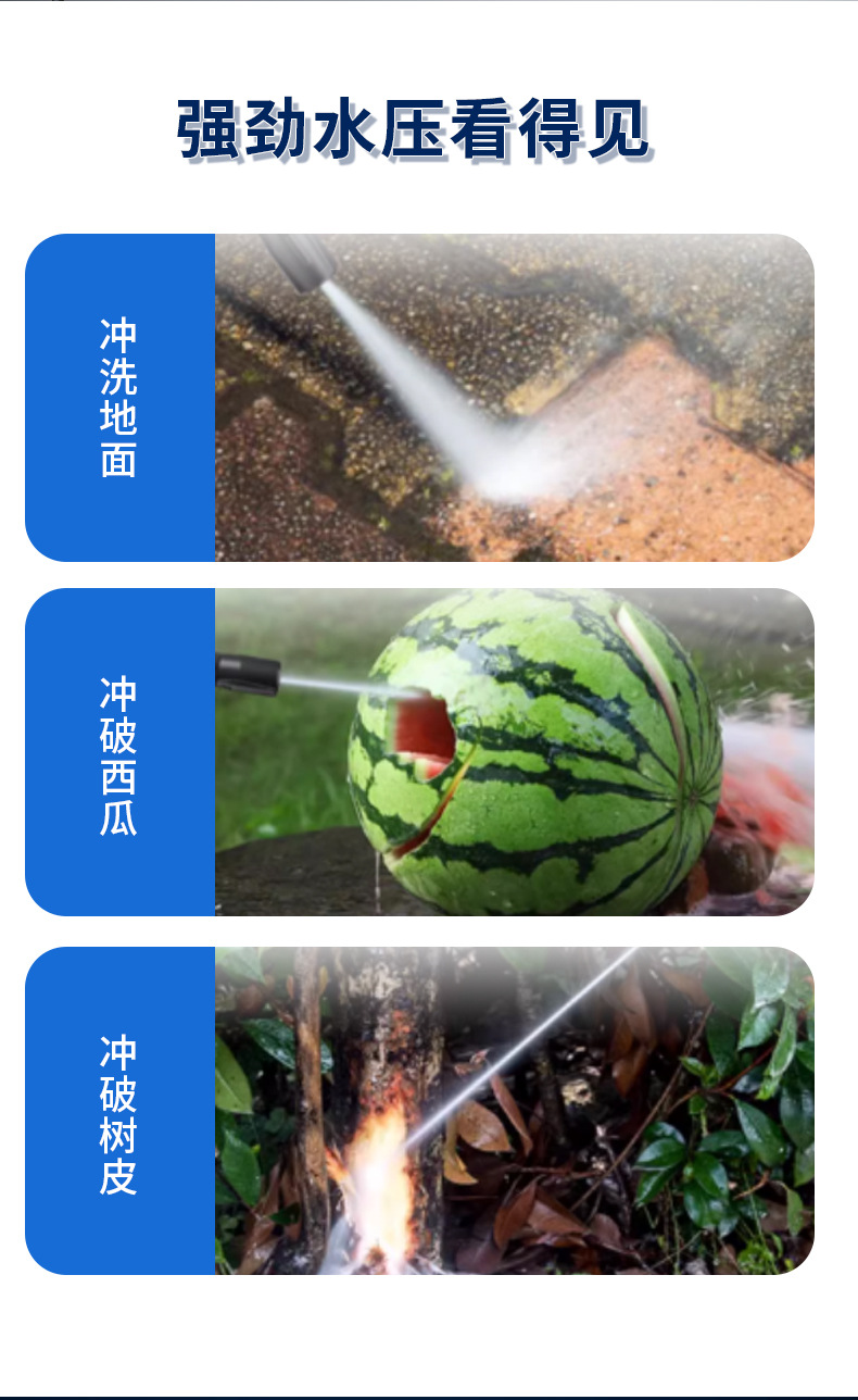 Directly from the Manufacturer, Wholesale Wireless Car Wash Machine, Lithium Battery Rechargeable Car Wash Gun, High-Pressure Water Gun, Spray Gun for Watering Flowers, Car Wash Tool