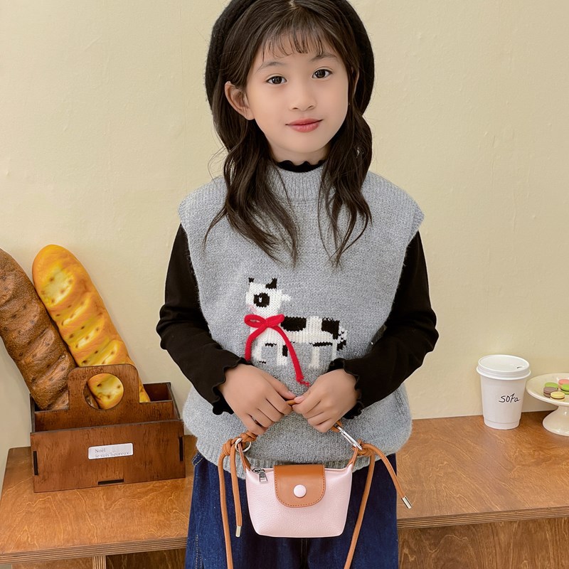 Bolsa de hombro de moda coreana para niños y niñas, mini mini bolso de color extranjero para bebés, nuevo bolso de comercio exterior para niños