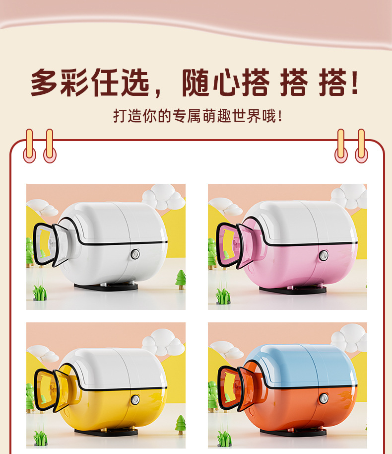 Retro motorcycle tail box with unique gas tank design, made of ABS material, scratch-resistant and waterproof, suitable for electric vehicle storage