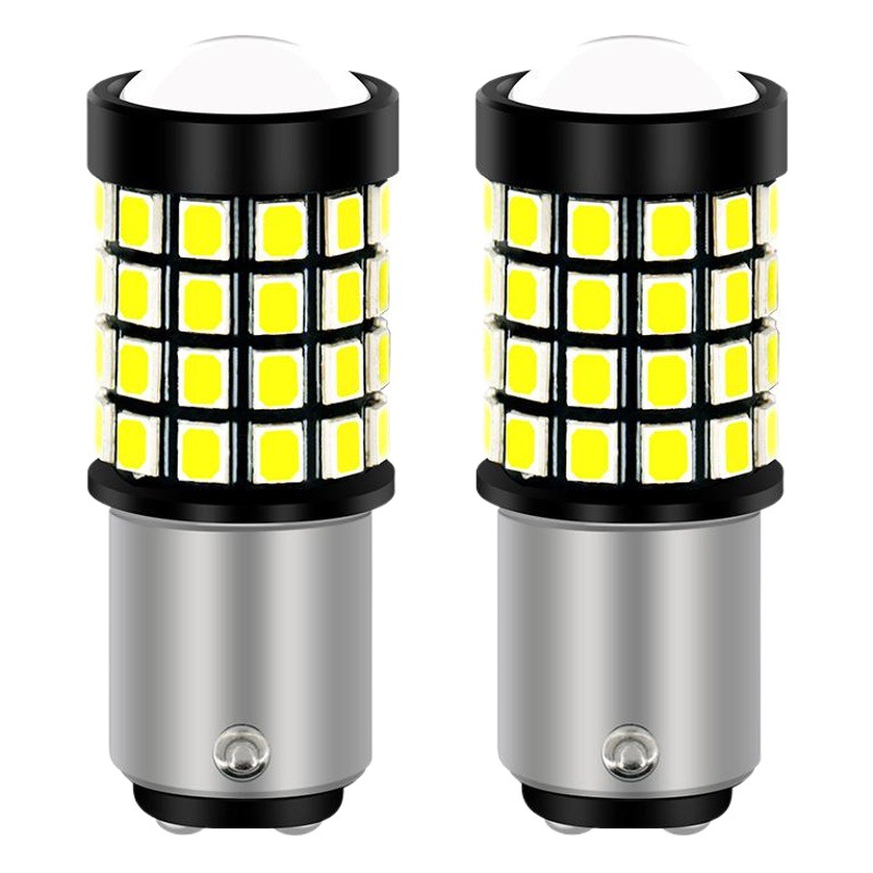 Luz de freno intermitente Shangxian 1157, luz LED para automóvil, lente de alto brillo 2835, 48SMD, luz de reversa de amplio voltaje, súper brillante