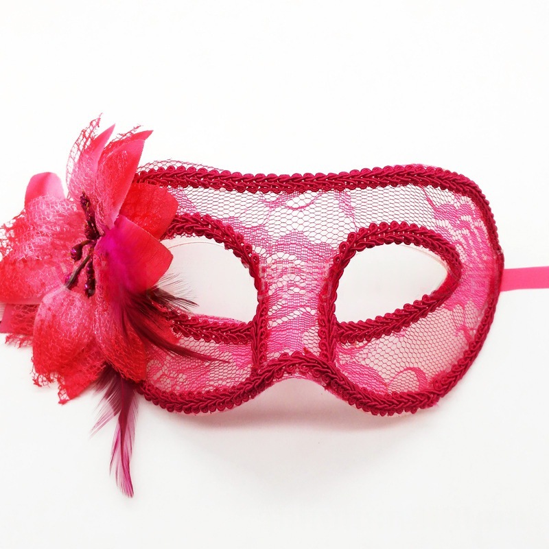 Máscaras de encaje transfronterizas de Halloween adorables máscaras translúcidas de fiesta de mascaras venecianas