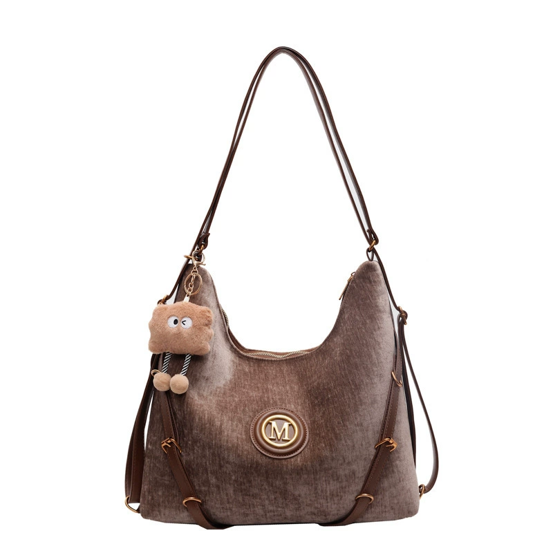Capacious fashionable universal shoulder bag, backpack, city style