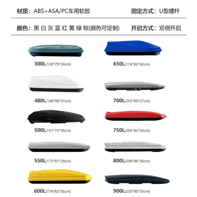 car travel luggage rack with additional supports; Roof box