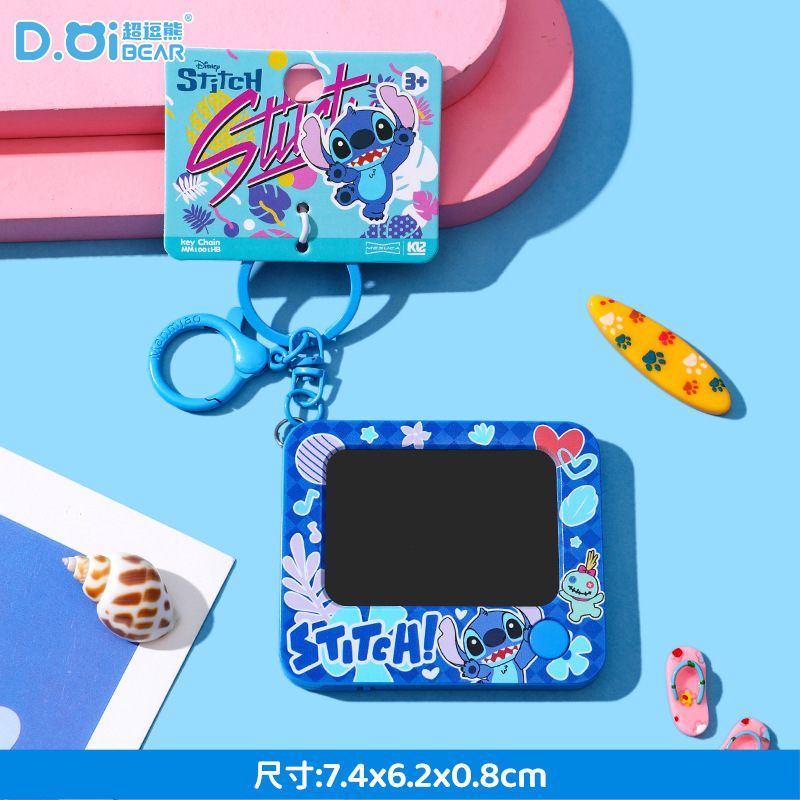 本物のステッチジャンプキーホルダー漫画人形カップルバッグペンダント車のキーチェーンリング誕生日ギフト|undefined