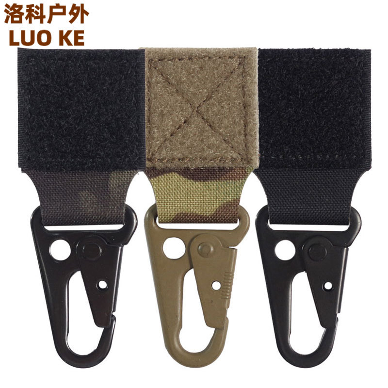 Multifunctional glove hook with parrot clasp can hold gloves, keys, pliers, and other small tools; tactical hook