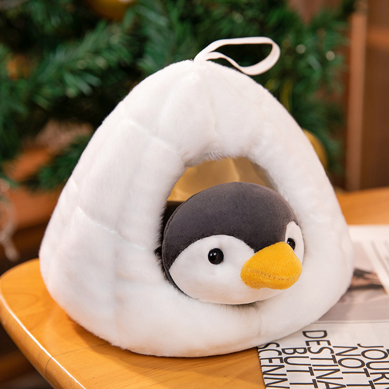Muñecas de nieve transfronterizas lindos pingüinos juguetes de peluche osos polares pequeñas ballenas muñecas atrapadoras lindas muñecas al por mayor image 2