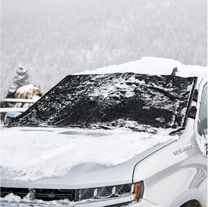 600D Oxford Cloth Car Snow Cover Pvc Waterproof Warm Windshield Snow Cover Thickened Snow Cover Dual Protection