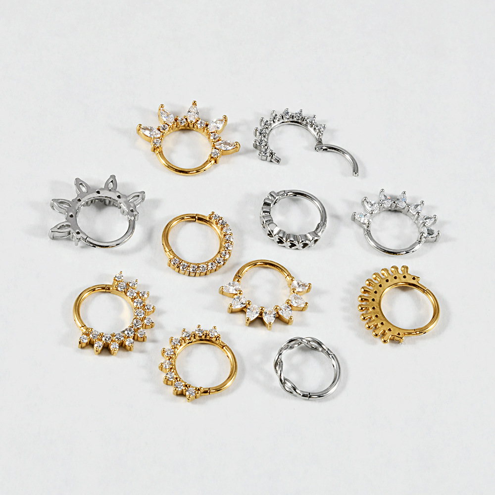 304 Stainless Steel Ear Needle Material Ion Plating (IP) Leaf Crown Flower 304 Stainless Steel Simple Style Classic Style Waterproof Non Tarnish Earrings