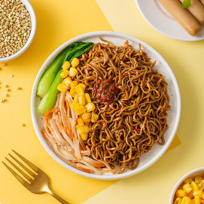 Mr. Kangaroo Buckwheat Instant Noodles Convenient Quick-Eat Meal Replacement Satiating Non-Fried Satiating Breakfast Meal Replacement