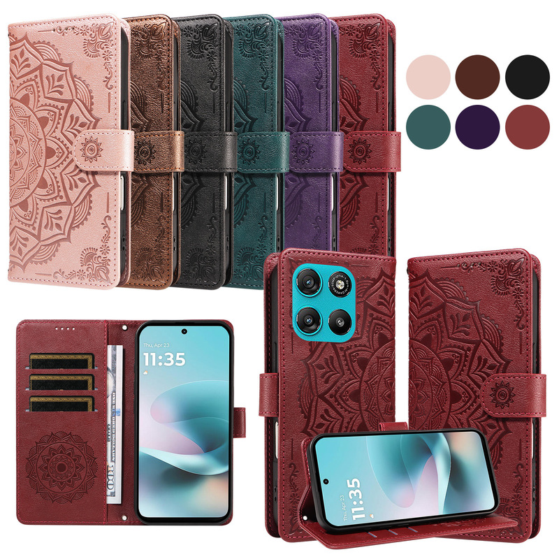 Suitable for Samsung A27 embossed mandala leather case A57 /A36 /A56 flip cover card slot phone case protective cover Suitable for Samsung A27 embossed mandala leather case A57 /A36 /A56 flip cover card slot phone case protective cover
