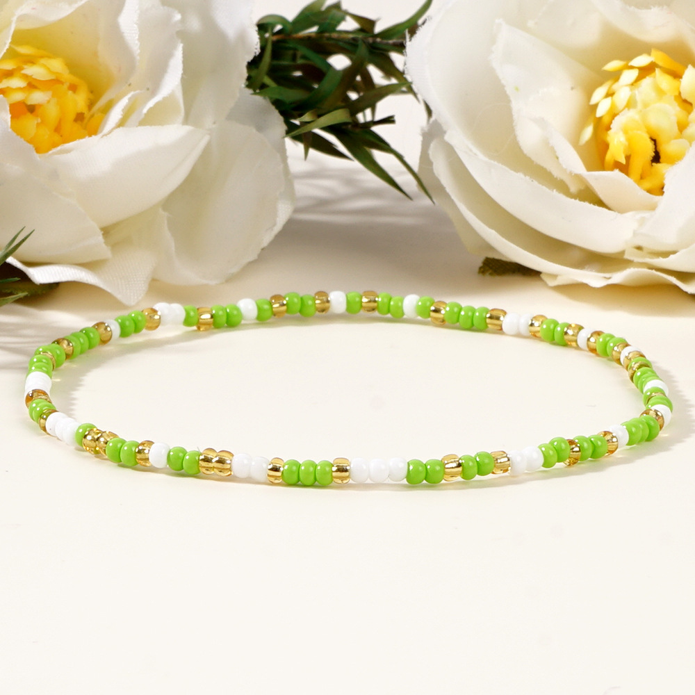 6g Weight Bracelets Classification Seed Bead Chain Material Beaded Chain Chain Type 1 Piece Quantity Holiday, Daily Occasion Seed Bead Material Geometric Pattern Women's Gender Casual, Simple Style Style Beaded, Handmade Craft Casual Simple Style Geometric Seed Bead Wholesale Bracelets 13